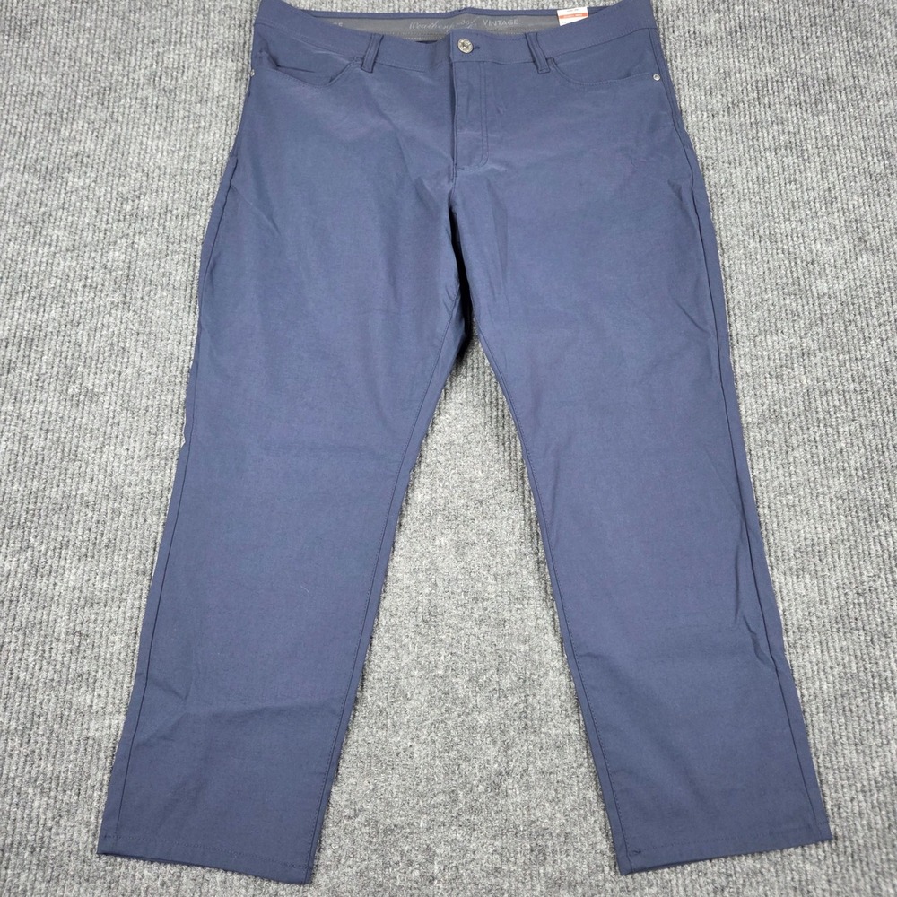 Weatherproof Vintage Mens‎ Navy Blue Stretch Utility Pants 40x29 1720722